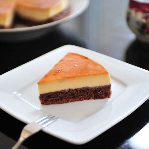 Làm Bánh Flan Bông Lan Chocolate