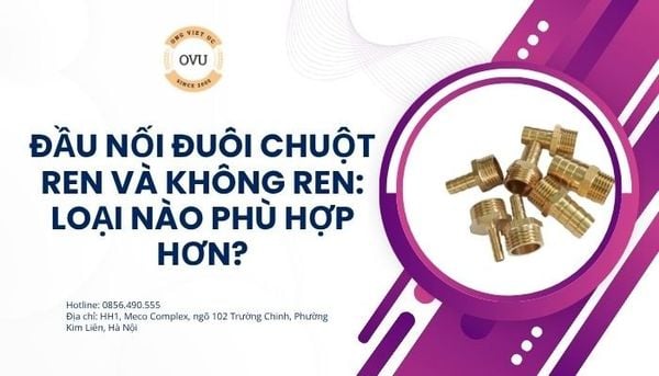 Đầu nối đuôi chuột ren và không ren: Loại nào phù hợp hơn?