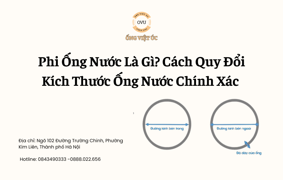Phi Ống Nước Là Gì? Cách Quy Đổi Kích Thước Ống Nước Chính Xác