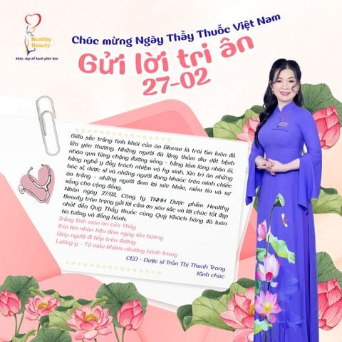 HEALTHY BEAUTY - CHÚC MỪNG NGÀY THẦY THUỐC VIỆT NAM 27/02
