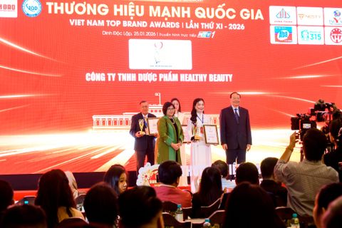 VINH DỰ & TỰ HÀO – HEALTHY BEAUTY ĐƯỢC VINH DANH THƯƠNG HIỆU MẠNH QUỐC GIA 2026