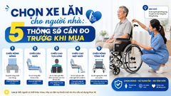 Chọn xe lăn cho người nhà: 5 thông số cần đo trước khi mua