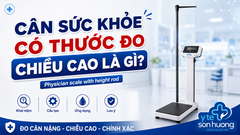 Cân sức khỏe có thước đo chiều cao (Physician scale with height rod) là gì?