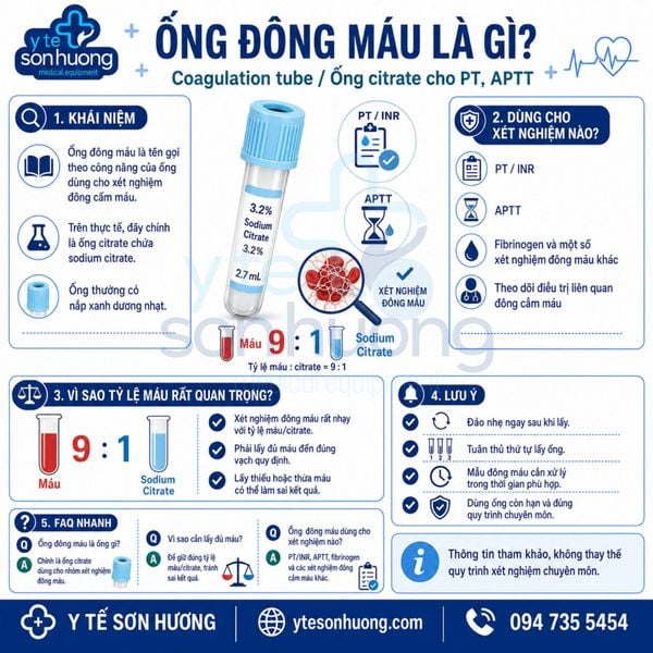 Ống đông máu (Coagulation tube) là gì?