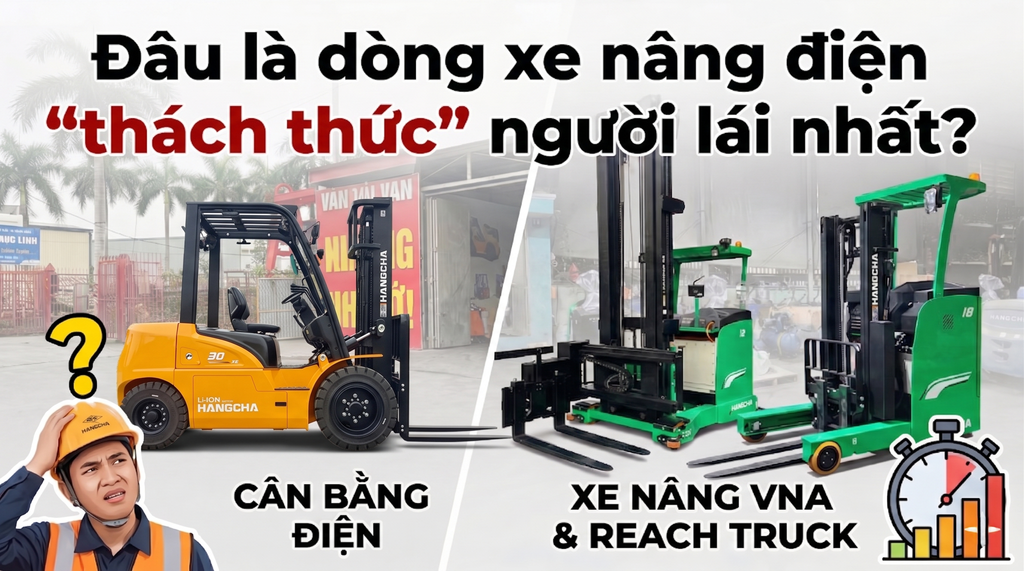 Đâu là dòng xe nâng điện 