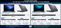 Designer chọn model nào với khung từ 40-70tr đồng , so sánh Dell Pro Max 16 và Dell Pro Max 16 Plus