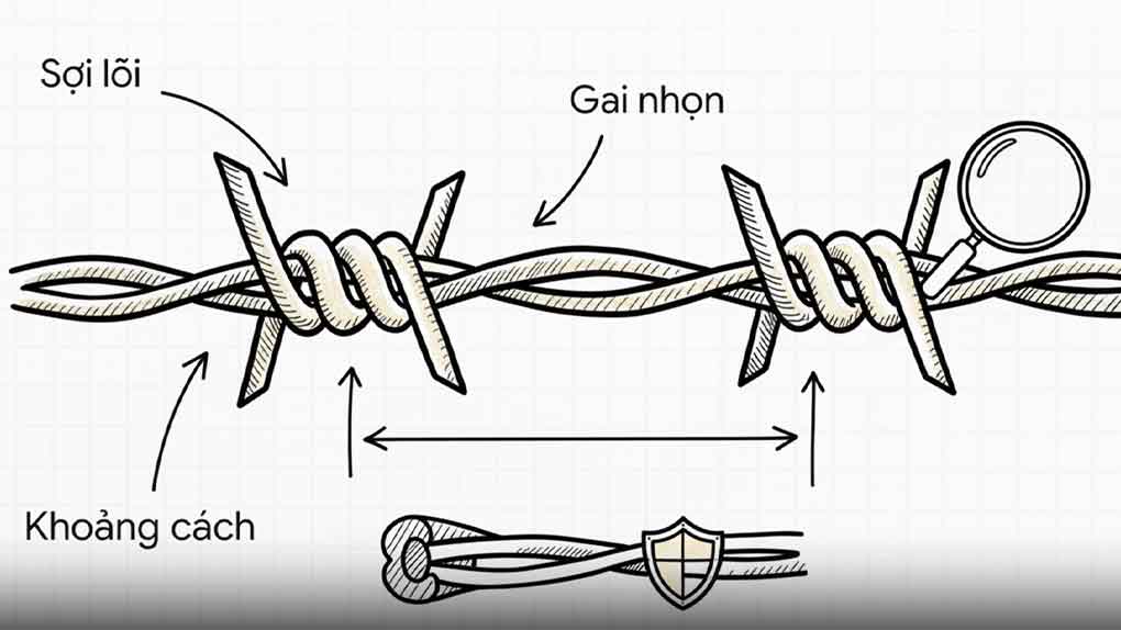 Cấu tạo kẽm gai