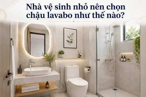 Nhà vệ sinh nhỏ nên chọn chậu lavabo như thế nào?