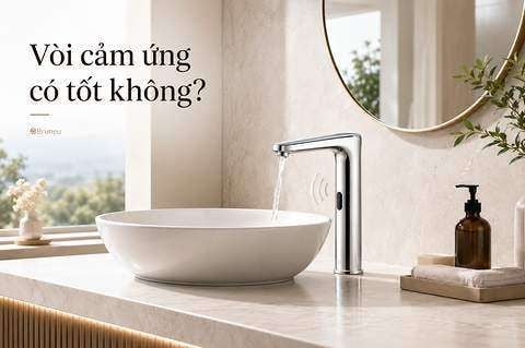 Vòi lavabo cảm ứng có tốt không? Dùng pin hay điện và có nên mua?