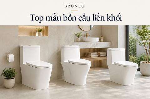 Top mẫu bồn cầu liền khối đáng mua cho phòng tắm hiện đại
