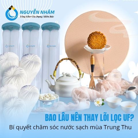 Bao lâu nên thay lõi lọc UF? Bí quyết chăm sóc nước sạch mùa Trung Thu