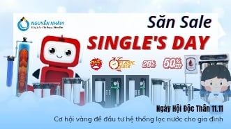 Ngày Hội Độc Thân 11.11 – Cơ hội vàng để đầu tư hệ thống lọc nước cho gia đình