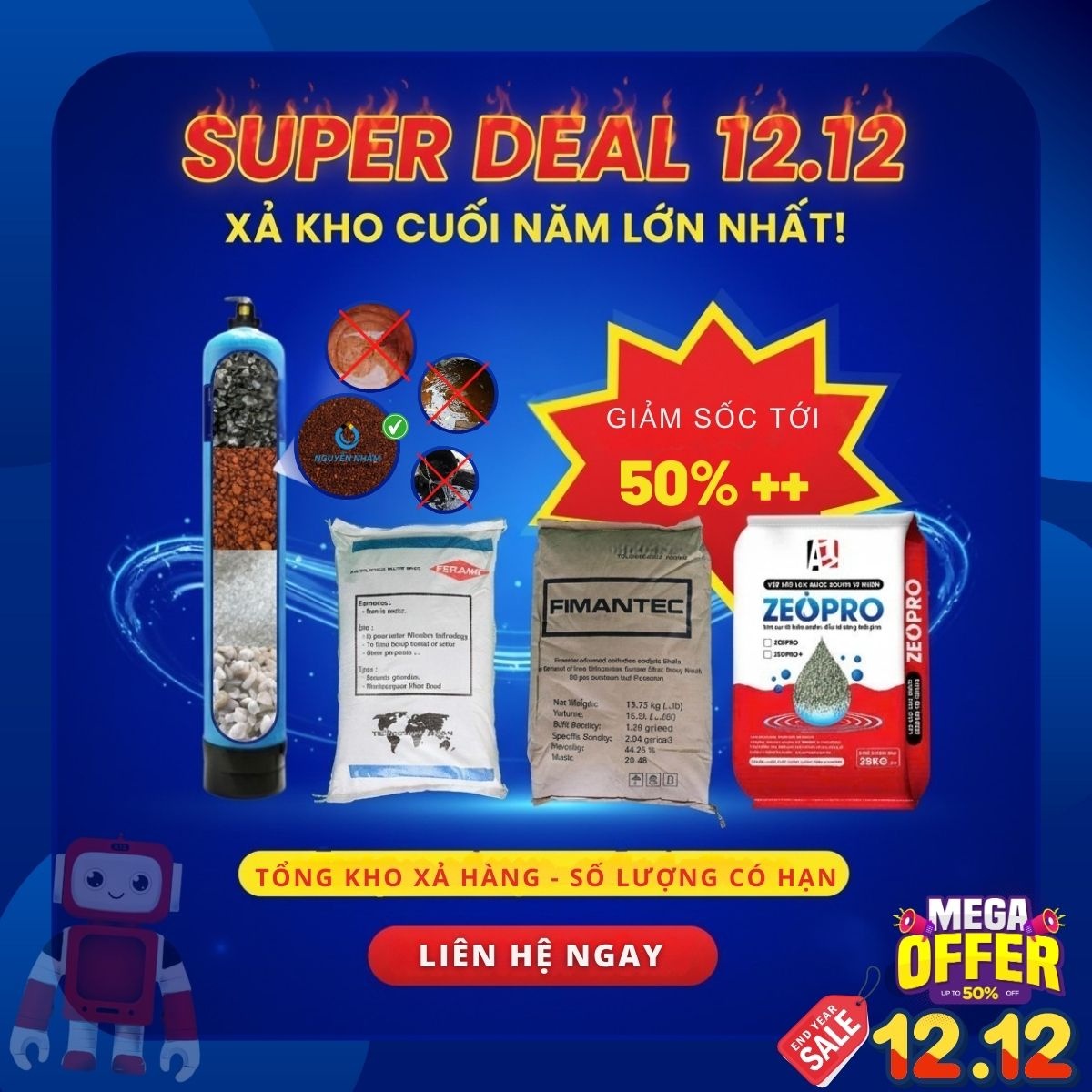 Sale Noel – Xả kho lọc nước cuối năm: Siêu rẻ, siêu tiết kiệm