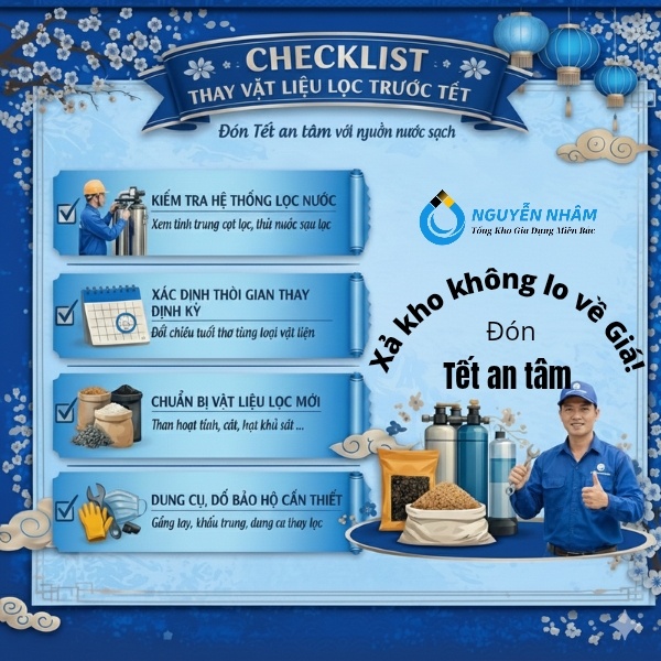 Khi nào cần thay vật liệu lọc? Bảo dưỡng bộ lọc đón tết 2026