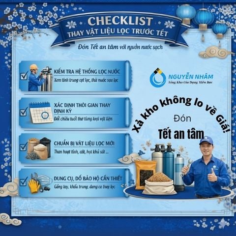 Khi nào cần thay vật liệu lọc? Bảo dưỡng bộ lọc đón tết 2026