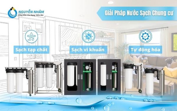 Lọc tổng chung cư UF 3000L giải pháp nước sạch cho gia đình