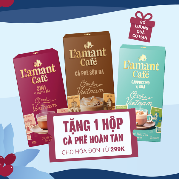 Tặng 1 hộp cà phê hòa tan cho đơn hàng từ 299K