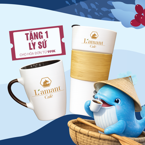 Tặng 1 hộp cà phê hòa tan cho hóa đơn từ 999K