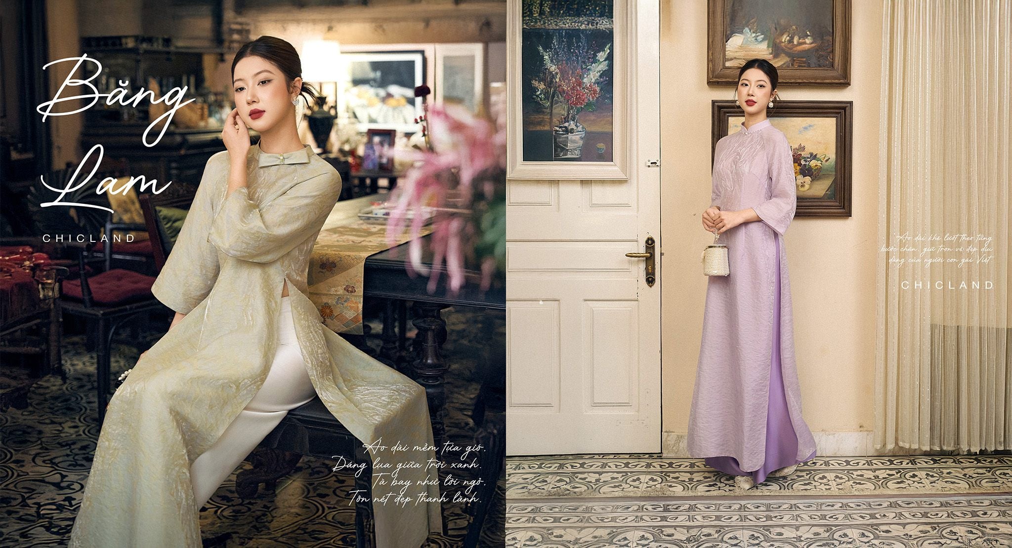 Dáng Hình Tinh Khôi Trong Thiết Kế Áo Dài Chic-Land