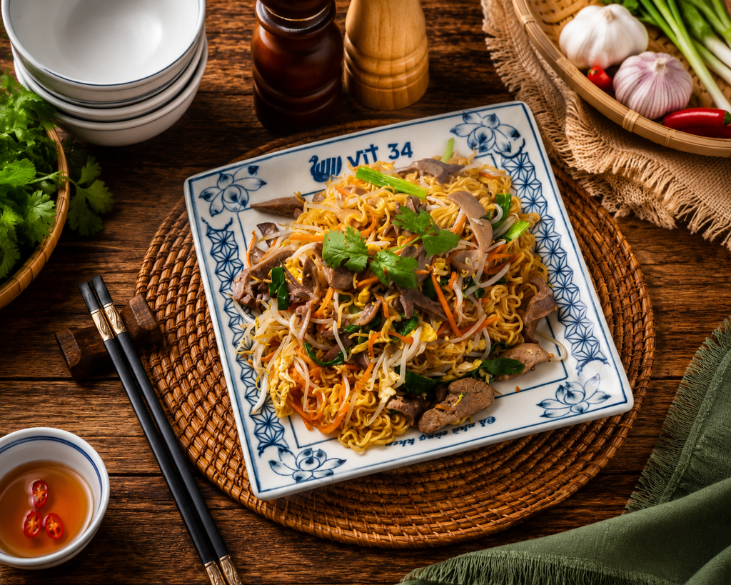 CÁCH LÀM MỲ XÀO LÒNG MỀ THƠM NGON, ĐẬM ĐÀ CHUẨN VỊ