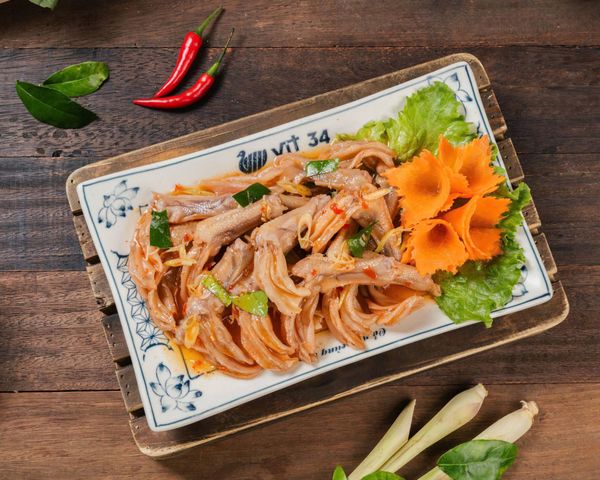CHÂN VỊT SỐT THÁI – MÓN ĂN CHUA CAY GÂY THƯƠNG NHỚ TẠI VỊT 34