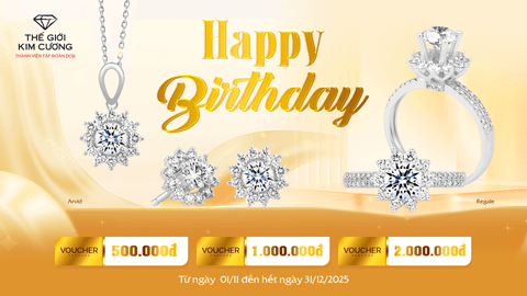 Thế Giới Kim Cương tặng hàng ngàn voucher mừng sinh nhật Khách hàng T11.2025