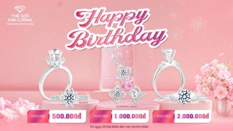 Thế Giới Kim Cương tặng hàng ngàn voucher mừng sinh nhật Khách hàng T3.2026