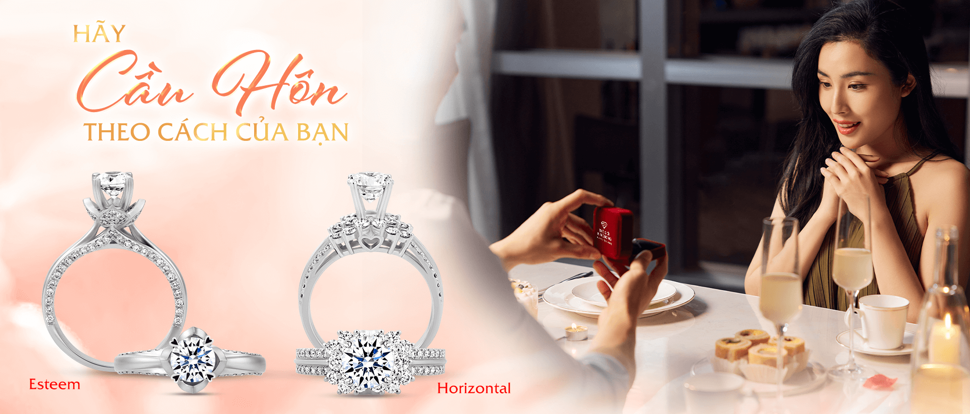 Trang Sức Kim Cương Phổ Thông - Nhẫn Nam