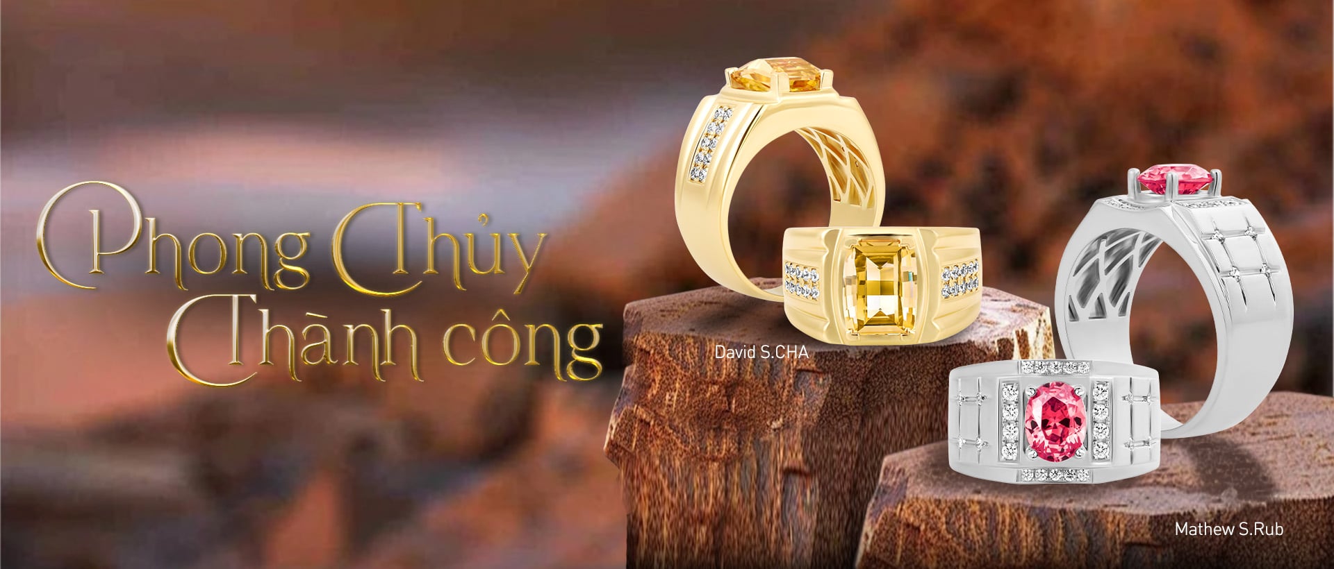 BST Nhẫn nam - Phong thủy & Thành công