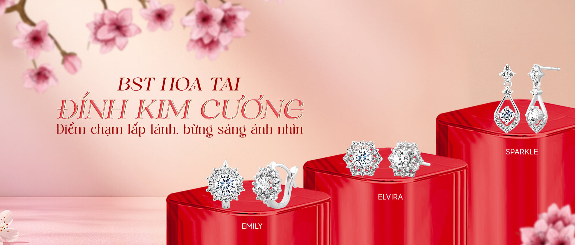 Trang Sức Kim Cương Phổ Thông - Hoa Tai