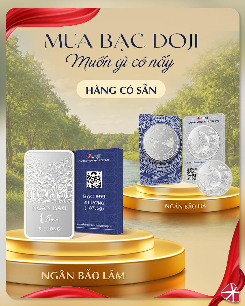 Bạc Ngân Bảo DOJI tại Thế Giới Kim Cương