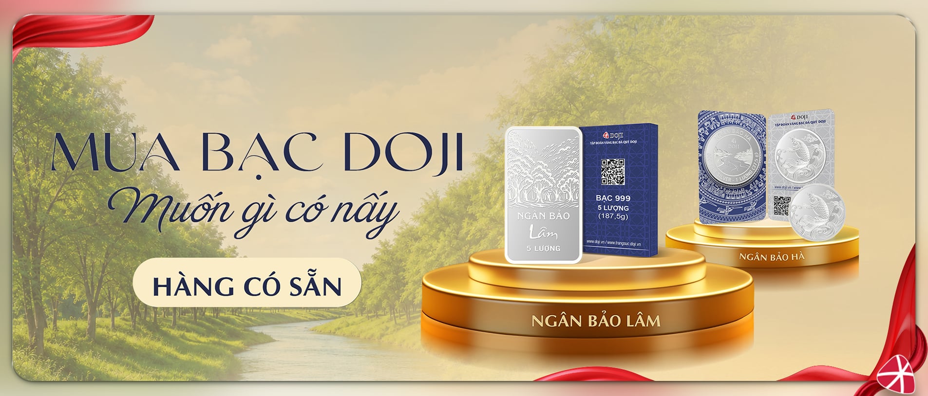 Bạc Ngân Bảo DOJI tại Thế Giới Kim Cương