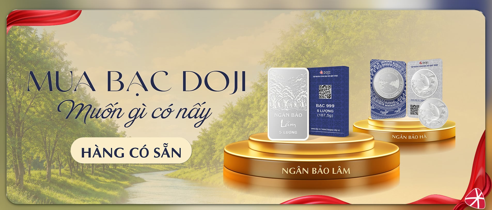Bạc Ngân Bảo DOJI tại Thế Giới Kim Cương
