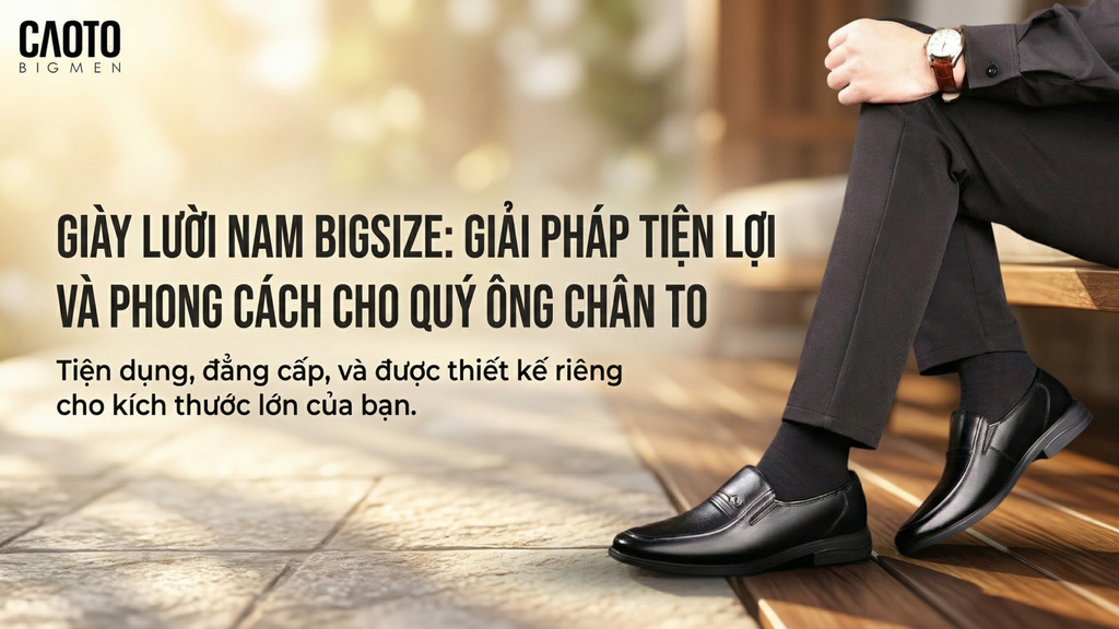 Giải pháp tiện lợi và phong cách cho quý ông chân to