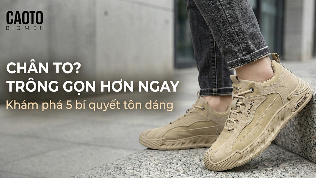 Chân To Nên Chọn Giày Gì? Bí Quyết Giúp Nam Giới Bigsize Trông Gọn Hơn