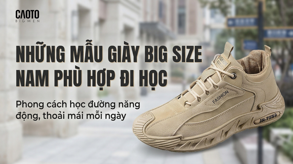 Top 7 Mẫu Giày Big Size Nam Cho Học Sinh