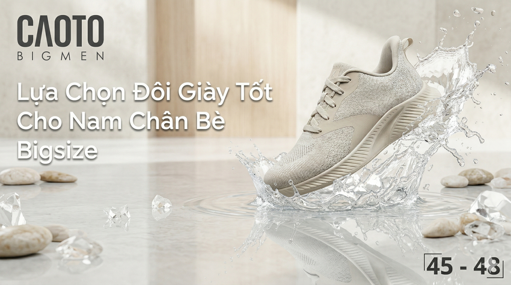 Nam chân bè nên chọn mẫu giày nào để thoải mái nhất? Bí kíp cho quý ông chân to