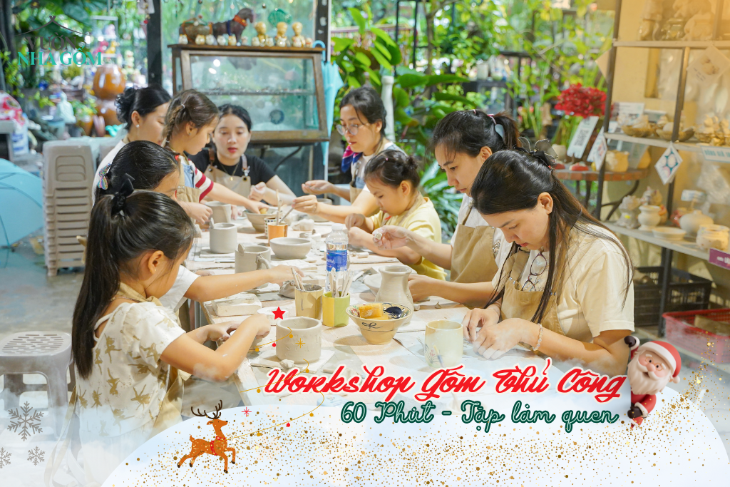 Workshop tháng 12 | Tập làm quen với gốm thủ công trong 60 phút cực hấp dẫn!