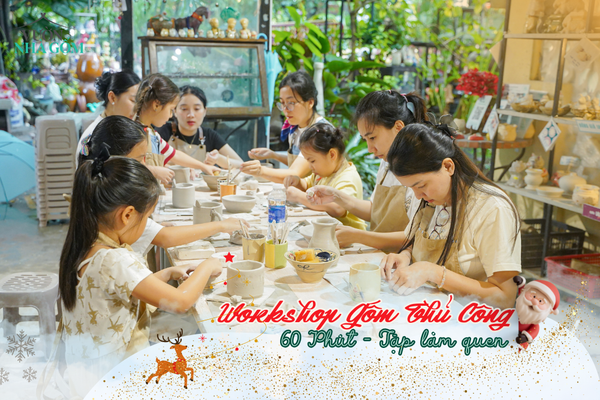 Workshop tháng 12 | Tập làm quen với gốm thủ công trong 60 phút cực hấp dẫn!