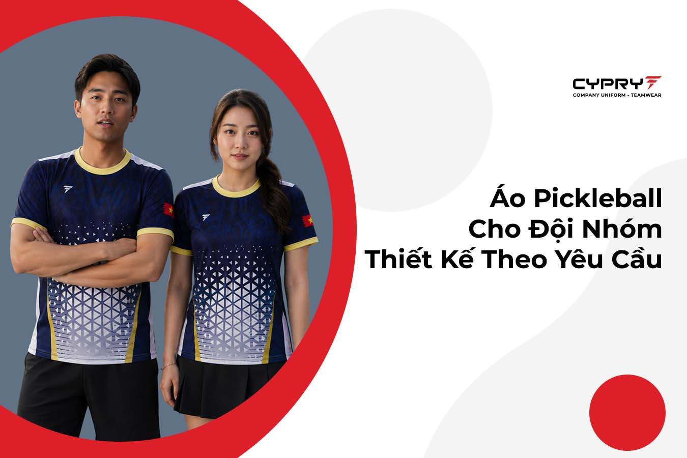 Áo Pickleball Cho Đội Nhóm – Thiết Kế Theo Yêu Cầu