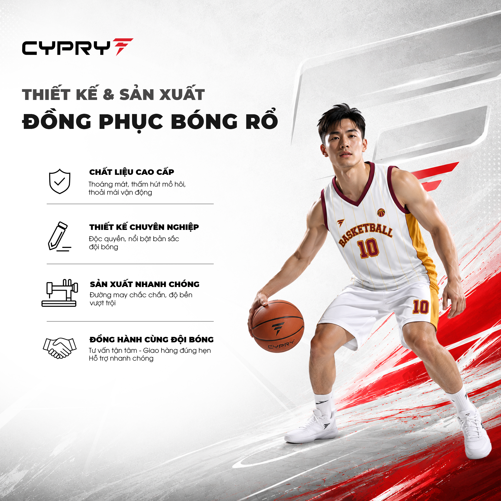 ĐẶT ĐỒNG PHỤC BÓNG RỔ THEO YÊU CẦU