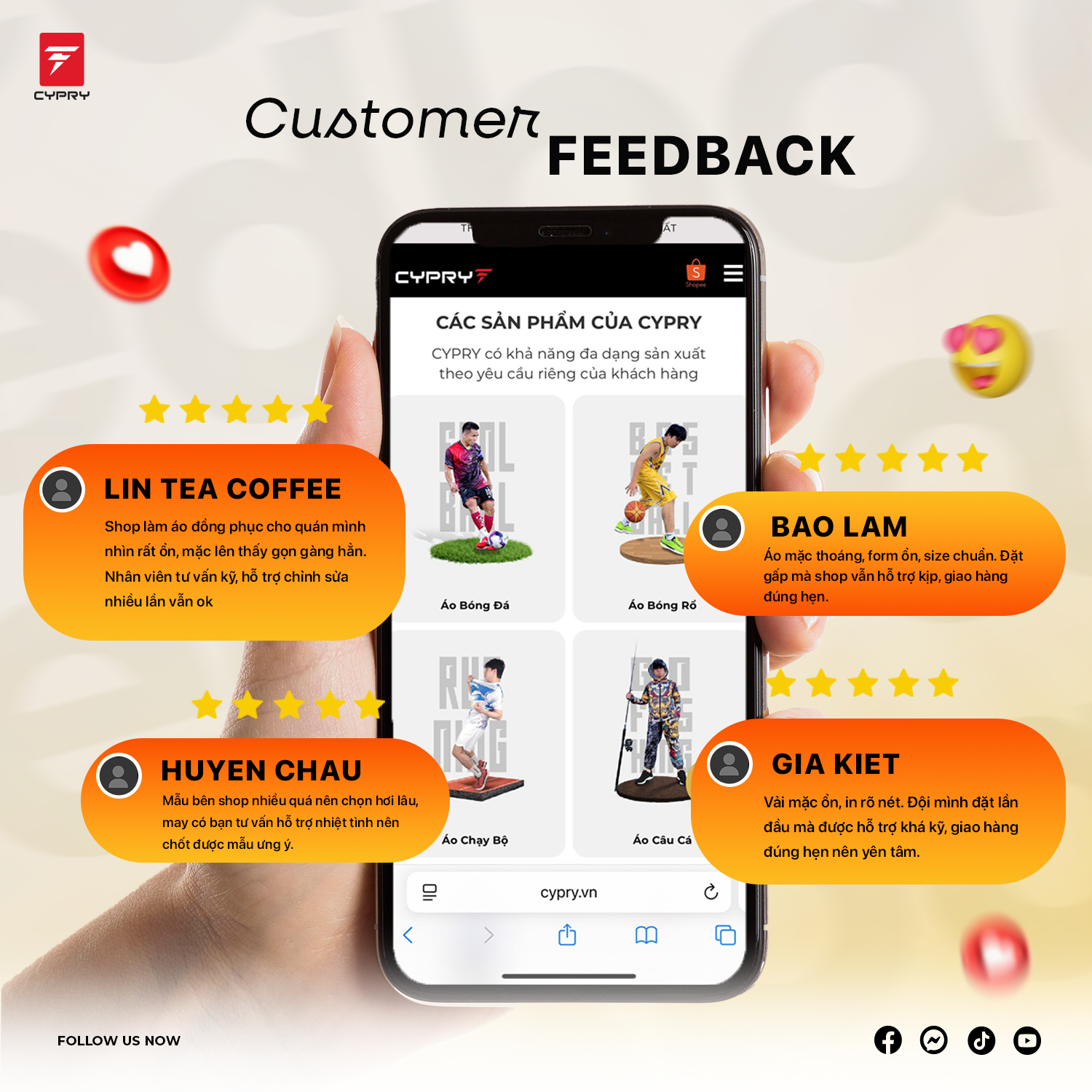 FEEDBACK KHÁCH HÀNG VỀ CYPRY