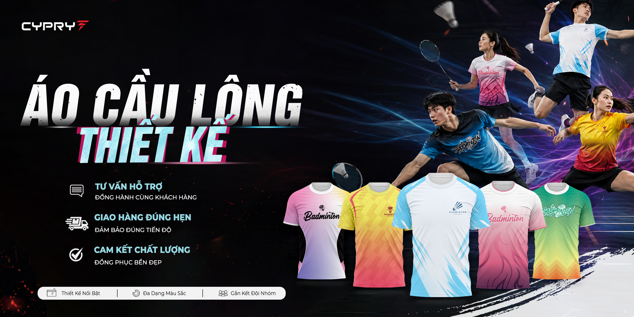 ÁO CẦU LÔNG THIẾT KẾ – GIẢI PHÁP ĐỒNG PHỤC CHO MỌI ĐỘI NHÓM 🏸
