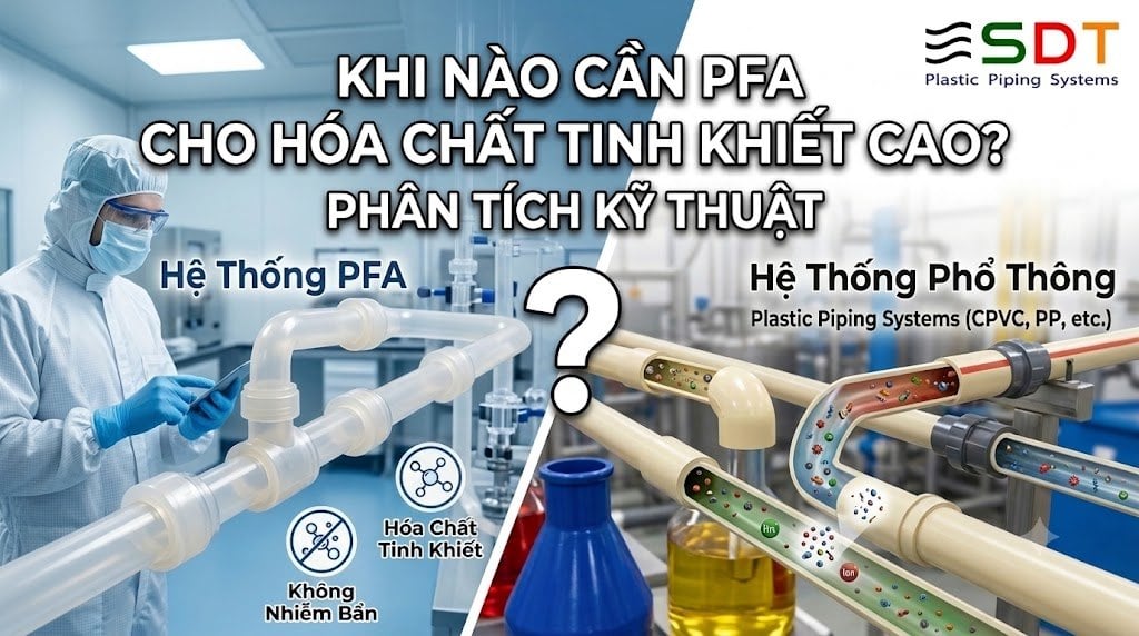 Hệ Thống PFA: Khi Nào Cần Dùng Cho Hóa Chất Độ Tinh Khiết Cao?