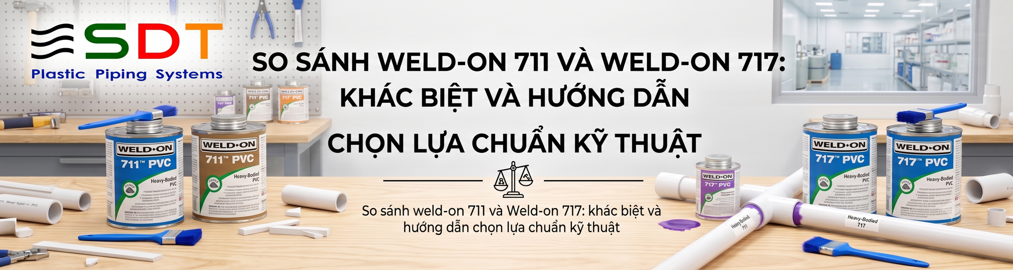 So Sánh Keo Dán Weld-On 711 và Weld-On 717: Khác Biệt Và Hướng Dẫn Chọn Lựa Chuẩn Kỹ Thuật