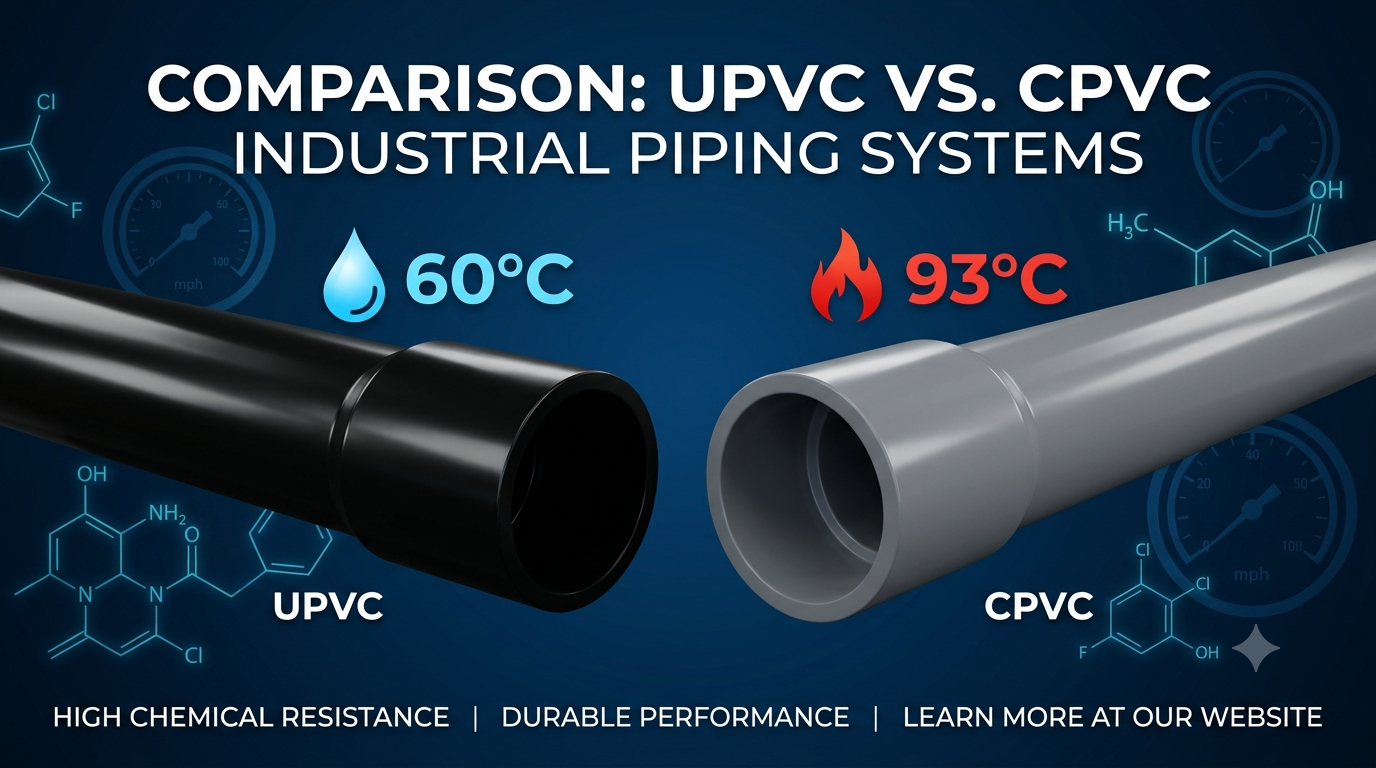 So Sánh Toàn Diện Vật Liệu UPVC Và CPVC Trong Hệ Thống Đường Ống Công Nghiệp