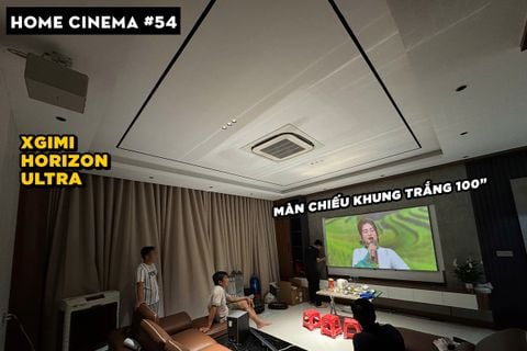 SETUP HOME CINEMA VỚI XGIMI HORIZON ULTRA VÀ MÀN CHIẾU KHUNG TRẮNG 100 INCH