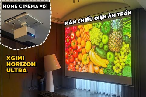 SETUP HOME CINEMA VỚI XGIMI HORIZON ULTRA VÀ MÀN CHIẾU ÂM TRẦN TẠI CẦN THƠ