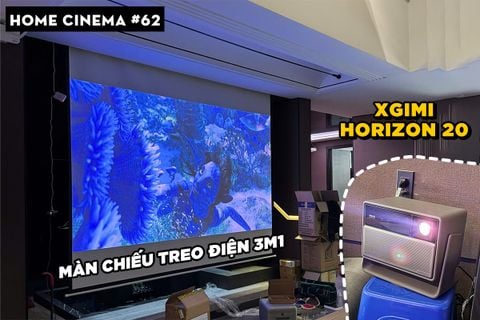SETUP HOME CINEMA VỚI XGIMI HORIZON 20 VÀ MÀN CHIẾU ĐIỆN 3M1