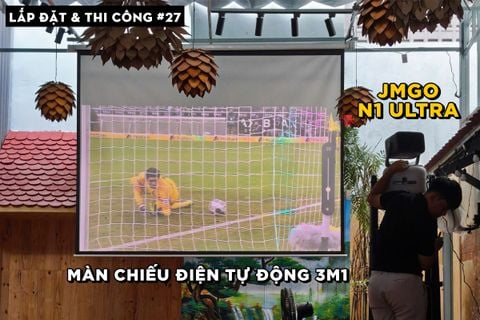 LẮP ĐẶT JMGO N1 ULTRA VÀ MÀN ĐIỆN 3M1 CHO QUÁN BIA TẠI TP. HỒ CHÍ MINH